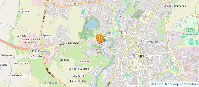 localisation de l'entreprise ESPERANCE ST LOUIS DE GONZAGUE  FOUGERES