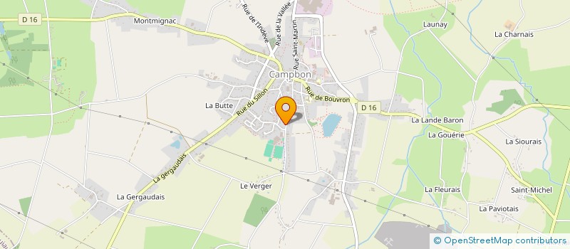 localisation de l'entreprise ESPERANCE TENNIS  CAMPBON