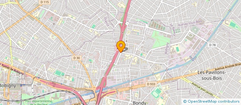 localisation de l'entreprise ESPERANCE UNIVERS PLUS  BONDY