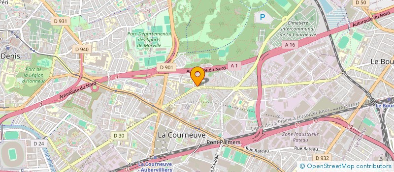 localisation de l'entreprise ESPERANCE VIE ( ESPV ) à LA COURNEUVE