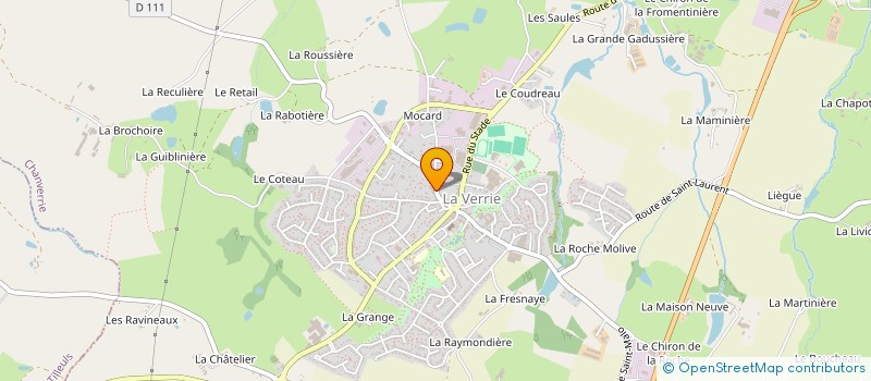 localisation de l'entreprise ESPERANCE VOLLEY BALL LA VERRIE  CHANVERRIE