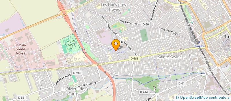 localisation de l'entreprise ESPERANTO 10  SAINTE-SAVINE