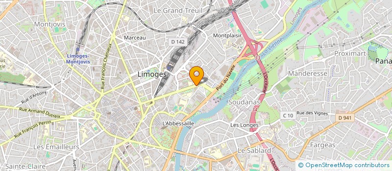 localisation de l'entreprise ESPERANTO LIMOUSIN à LIMOGES