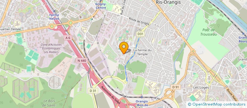 localisation de l'entreprise ESPERANZA à RIS-ORANGIS