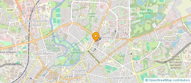 localisation de l'entreprise ESPERE ENCORE (ENSEMBLE C'EST MIEUX)  RENNES