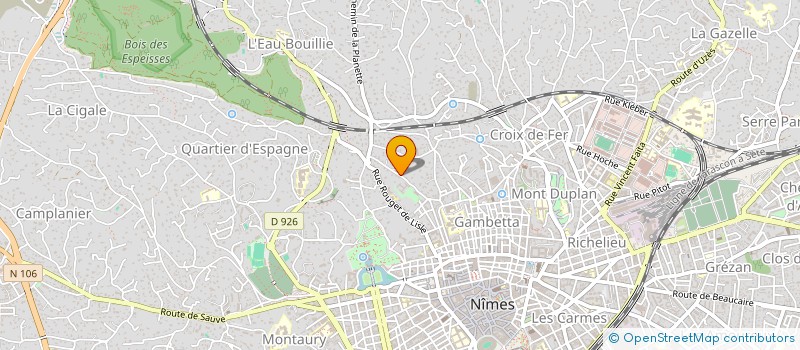 localisation de l'entreprise ESPERE UN PEU  NIMES