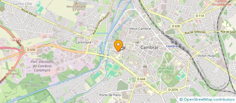 localisation de l'entreprise ESPERLUETTE à CAMBRAI