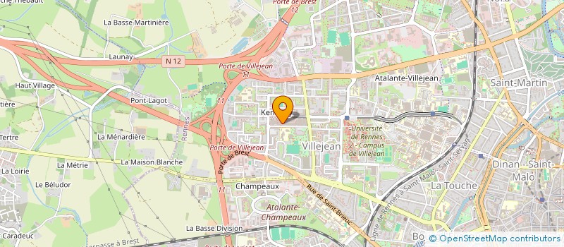 localisation de l'entreprise ESPERLUETTE  RENNES