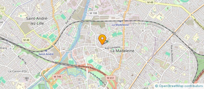 localisation de l'entreprise ESPERLUETTE ET CIE à LA MADELEINE