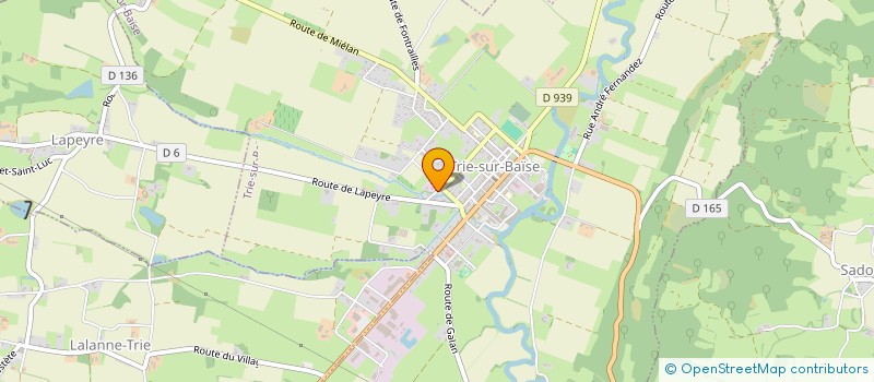 localisation de l'entreprise ESPIAU TOURISME  TRIE-SUR-BAISE