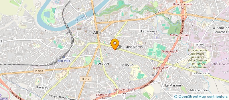 localisation de l'entreprise ESPIE à ALBI