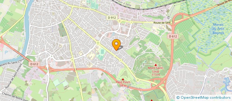 localisation de l'entreprise ESPIN DEVELOPPEMENT  AGDE