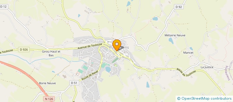 localisation de l'entreprise ESPINASSE TRAITEUR  PUYLAURENS