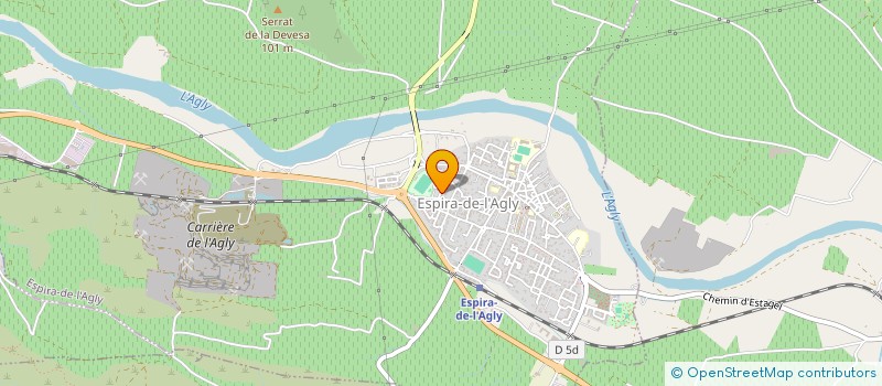 localisation de l'entreprise ESPIRA DANCE  ESPIRA-DE-L'AGLY