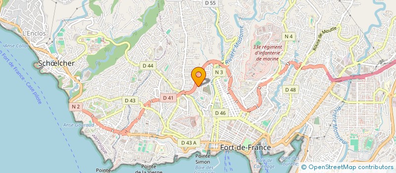 localisation de l'entreprise ESPIRITO DO BRASIL ESPRIT DU BRESIL SARL  FORT-DE-FRANCE