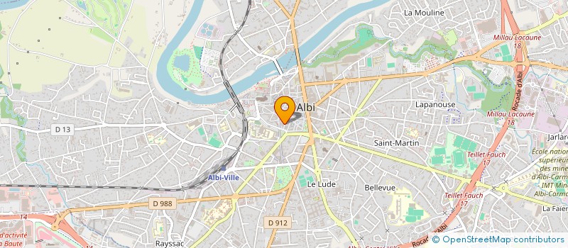 localisation de l'entreprise ESPITALIER JEAN MARC ET CECILE ESPITALIER à ALBI