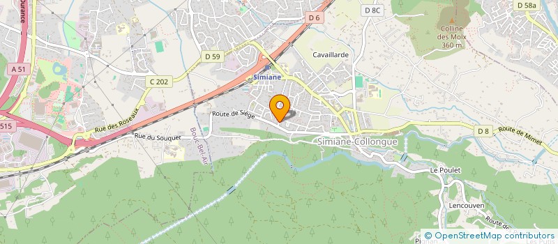 localisation de l'entreprise ESPLANADE DE L'ARCHE  SIMIANE-COLLONGUE
