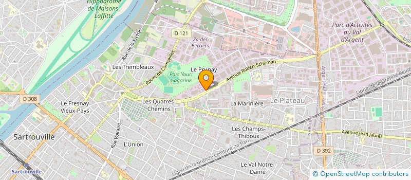 localisation de l'entreprise ESPOART à SARTROUVILLE
