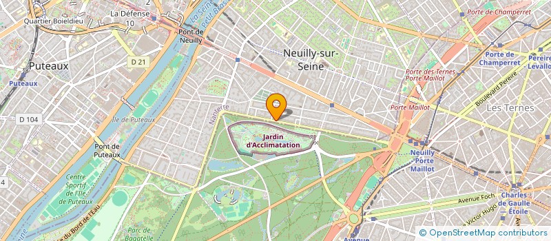 localisation de l'entreprise ESPOIR 212 à NEUILLY-SUR-SEINE