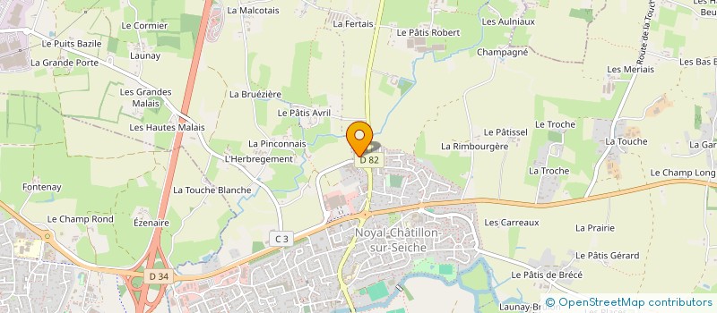 localisation de l'entreprise ESPOIR 35 à NOYAL-CHATILLON-SUR-SEICHE
