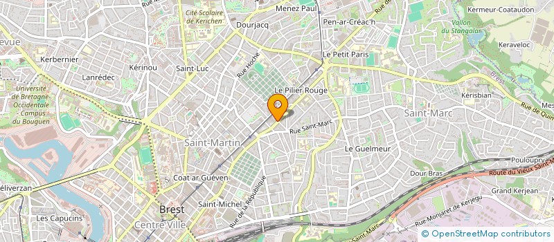 localisation de l'entreprise ESPOIR  BREST