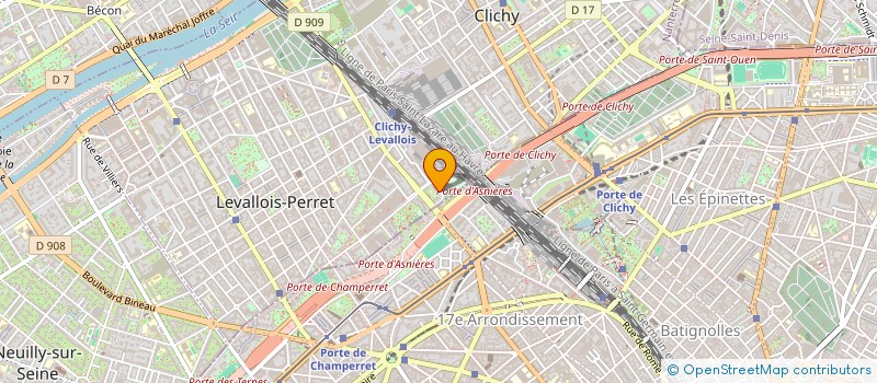 localisation de l'entreprise ESPOIR à LEVALLOIS-PERRET
