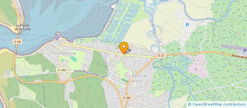 localisation de l'entreprise ESPOIR  LA BARRE-DE-MONTS