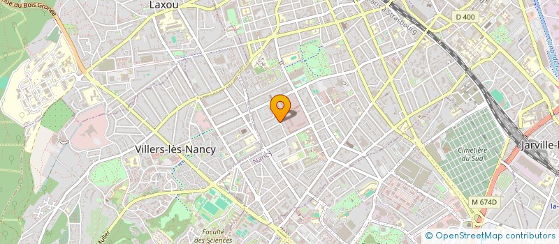 localisation de l'entreprise ESPOIR 54 à NANCY