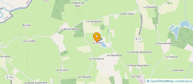 localisation de l'entreprise ESPOIR  VILLENEUVE-EN-PERSEIGNE