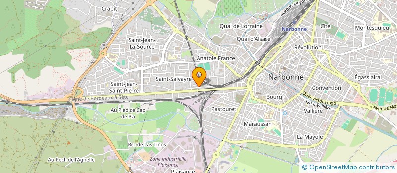 localisation de l'entreprise ESPOIR à NARBONNE