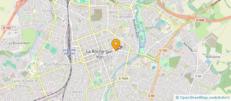 localisation de l'entreprise ESPOIR à LA ROCHE-SUR-YON