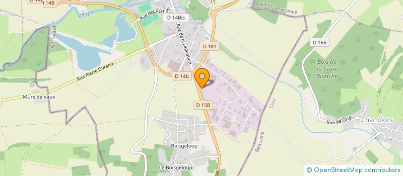 localisation de l'entreprise ESPOIR-A-VENIR à GISORS