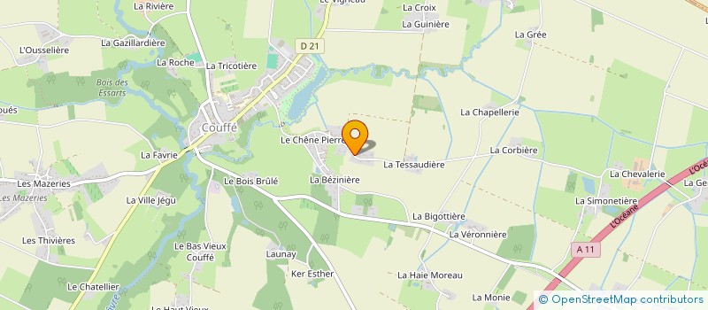 localisation de l'entreprise ESPOIR AFRIQUE  COUFFE