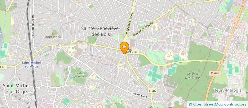 localisation de l'entreprise ESPOIR AIDE ET ACTIONS à SAINTE-GENEVIEVE-DES-BOIS