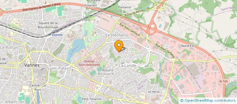 localisation de l'entreprise ESPOIR-AMITIE 56 à VANNES