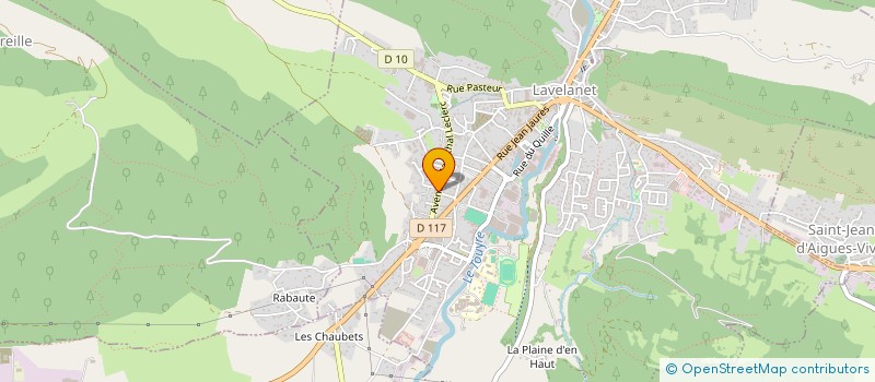 localisation de l'entreprise ESPOIR ARIEGE à LAVELANET