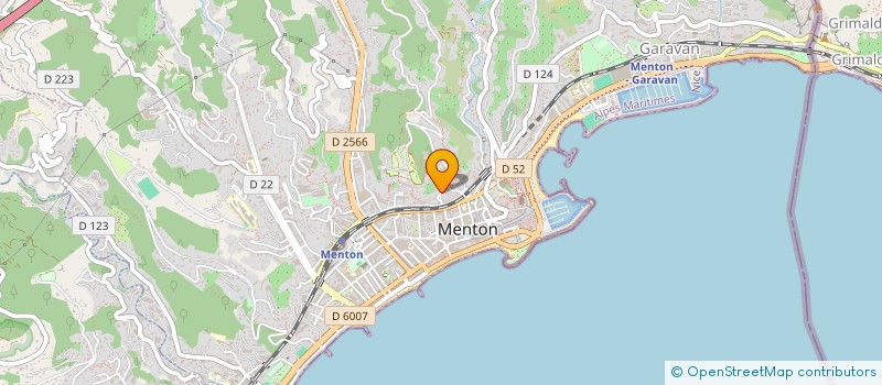 localisation de l'entreprise ESPOIR AU DELA DES FRONTIERES  MENTON