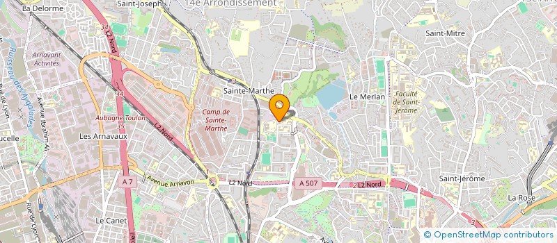 localisation de l'entreprise ESPOIR BASKET MARSEILLE à MARSEILLE