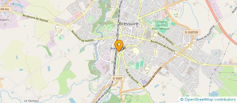 localisation de l'entreprise ESPOIR BRESSUIRAIS  BRESSUIRE