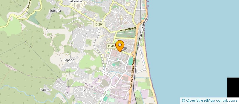 localisation de l'entreprise ESPOIR CLUB BASTIAIS à BASTIA