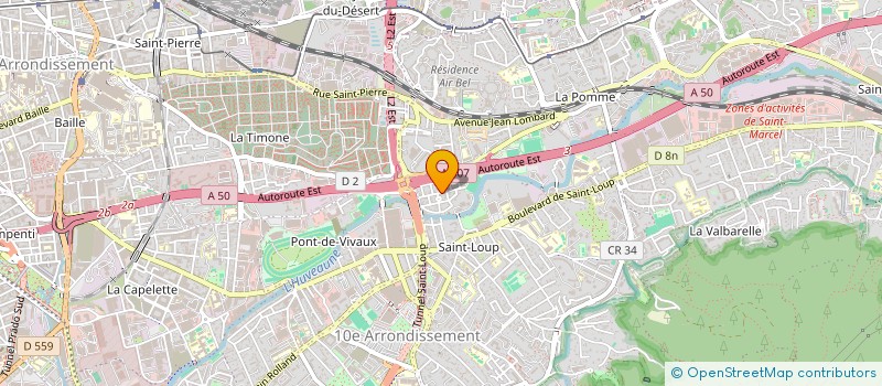 localisation de l'entreprise ESPOIR CLUB MORETTI à MARSEILLE