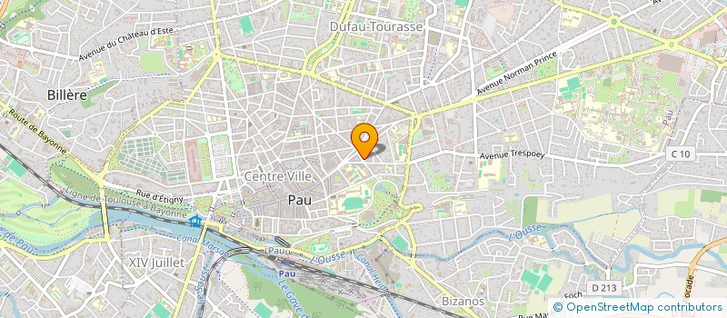 localisation de l'entreprise ESPOIR CONSCIENT LES EPAULES DE L'ESPOIR ET DU CHANGEMENT à PAU