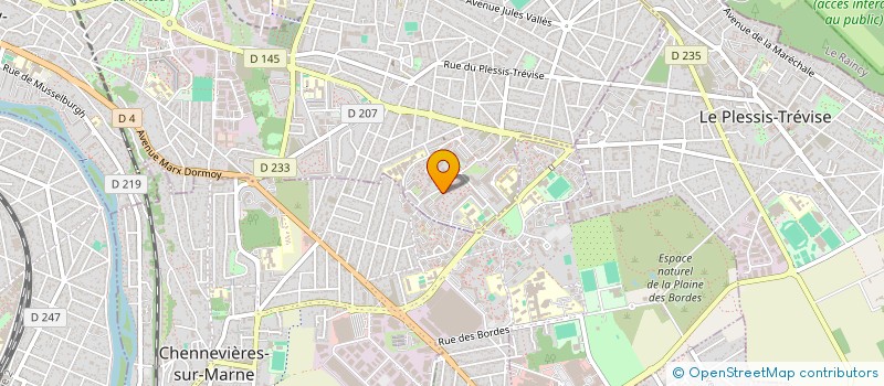 localisation de l'entreprise ESPOIR D'AFRIQUE à CHAMPIGNY-SUR-MARNE