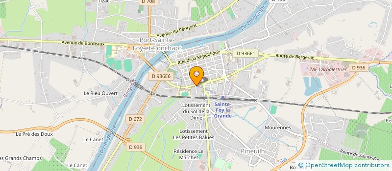 localisation de l'entreprise ESPOIR D'ENFANTS  SAINTE-FOY-LA-GRANDE