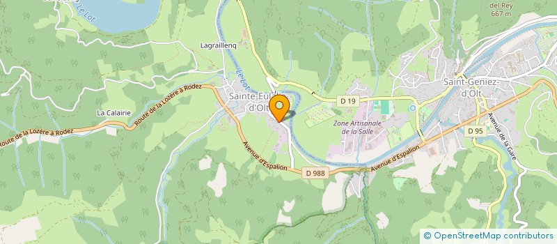 localisation de l'entreprise ESPOIR D'OLT  SAINT GENIEZ D'OLT ET D'AUBRAC