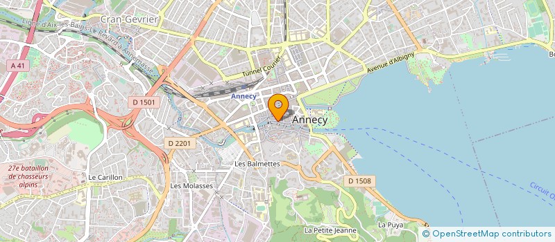 localisation de l'entreprise ESPOIR DANSE à ANNECY