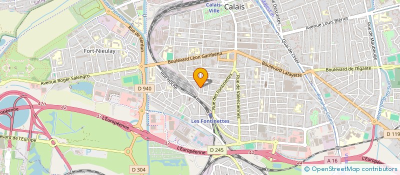 localisation de l'entreprise ESPOIR DE DEMAIN à CALAIS