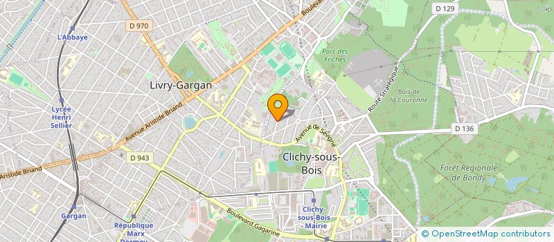 localisation de l'entreprise ESPOIR DE LA FRATERNITE à CLICHY-SOUS-BOIS