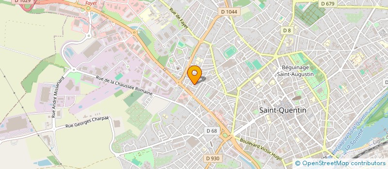 localisation de l'entreprise ESPOIR DE SAINT-QUENTIN ARTS MARTIAUX (KARATE) à SAINT-QUENTIN