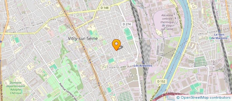 localisation de l'entreprise ESPOIR ECLAIRE à VITRY-SUR-SEINE